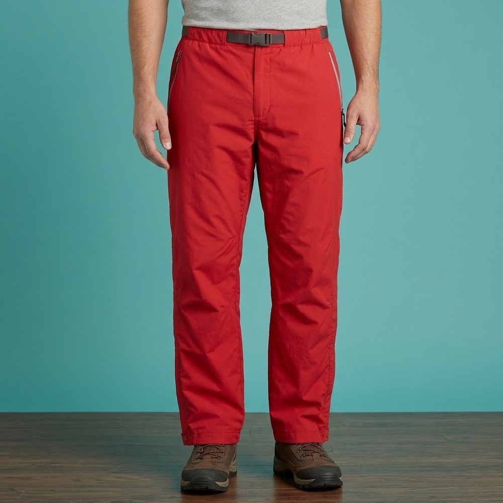 Vineyard Vines Snow Pants Men's XL Red Nylon Ski Snowboard Belted